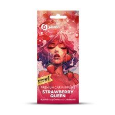 Ароматизатор воздуха картонный Grass "Strawberry queen", арт. AC-0200