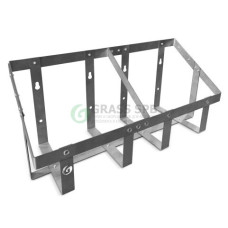 Настенная полка для канистр 2x5л нерж., арт.PM-0147
