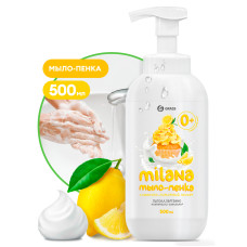 Жидкое мыло "Milana мыло-пенка сливочно-лимонный десерт" (флакон 500 мл)