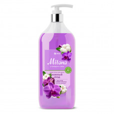 Гель для душа Milana "Черная орхидея" С МАСЛОМ СЕМЯН ХЛОПКА  (флакон 750 мл), арт.145111